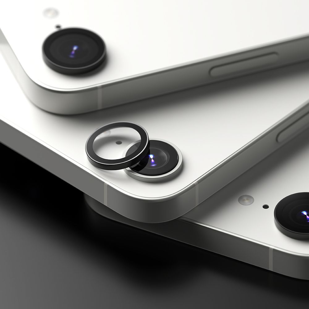 Ringke iPhone 16e 2-PACK Linsskydd Härdat Glas Svart