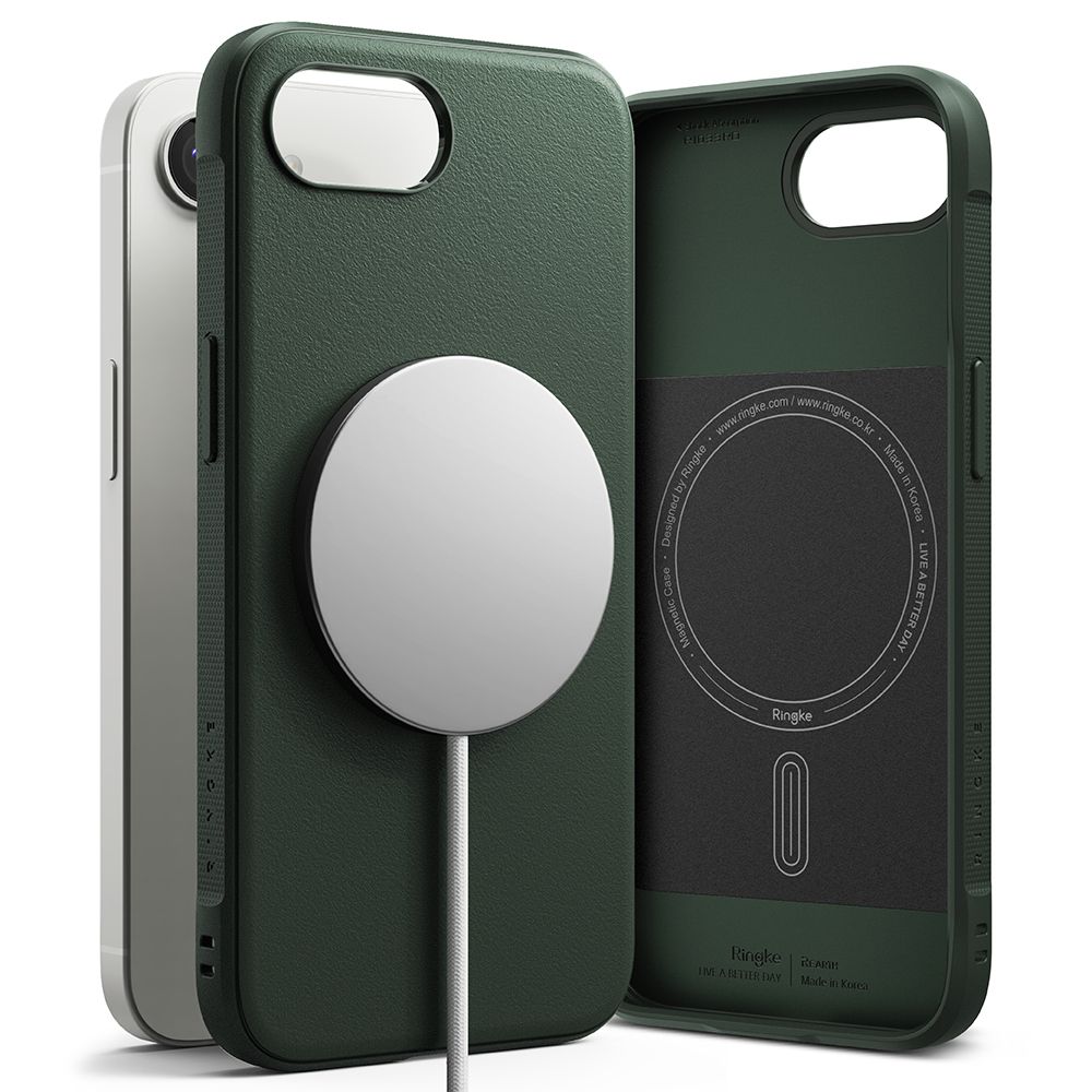 Ringke iPhone 16e Skal MagSafe Onyx Mörk Grön