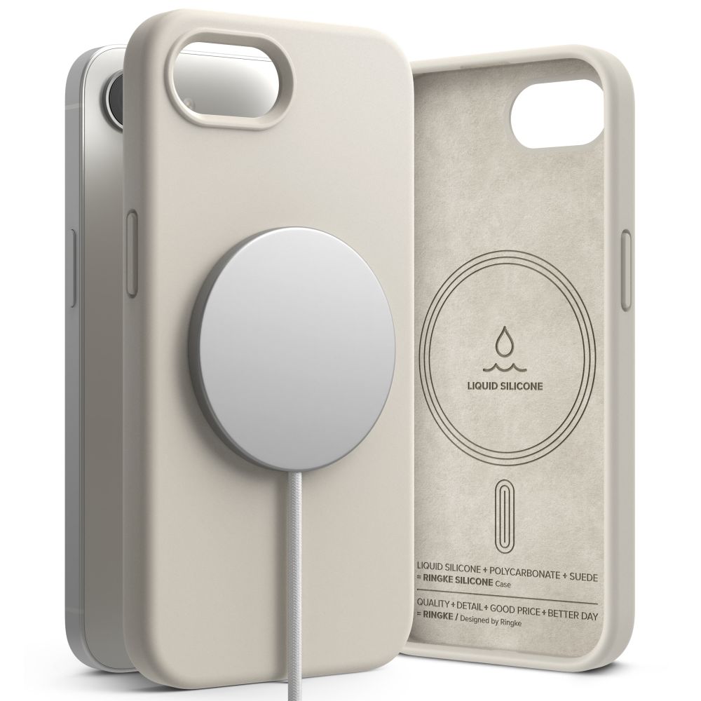 Ringke iPhone 16e Skal MagSafe Silikon Stone
