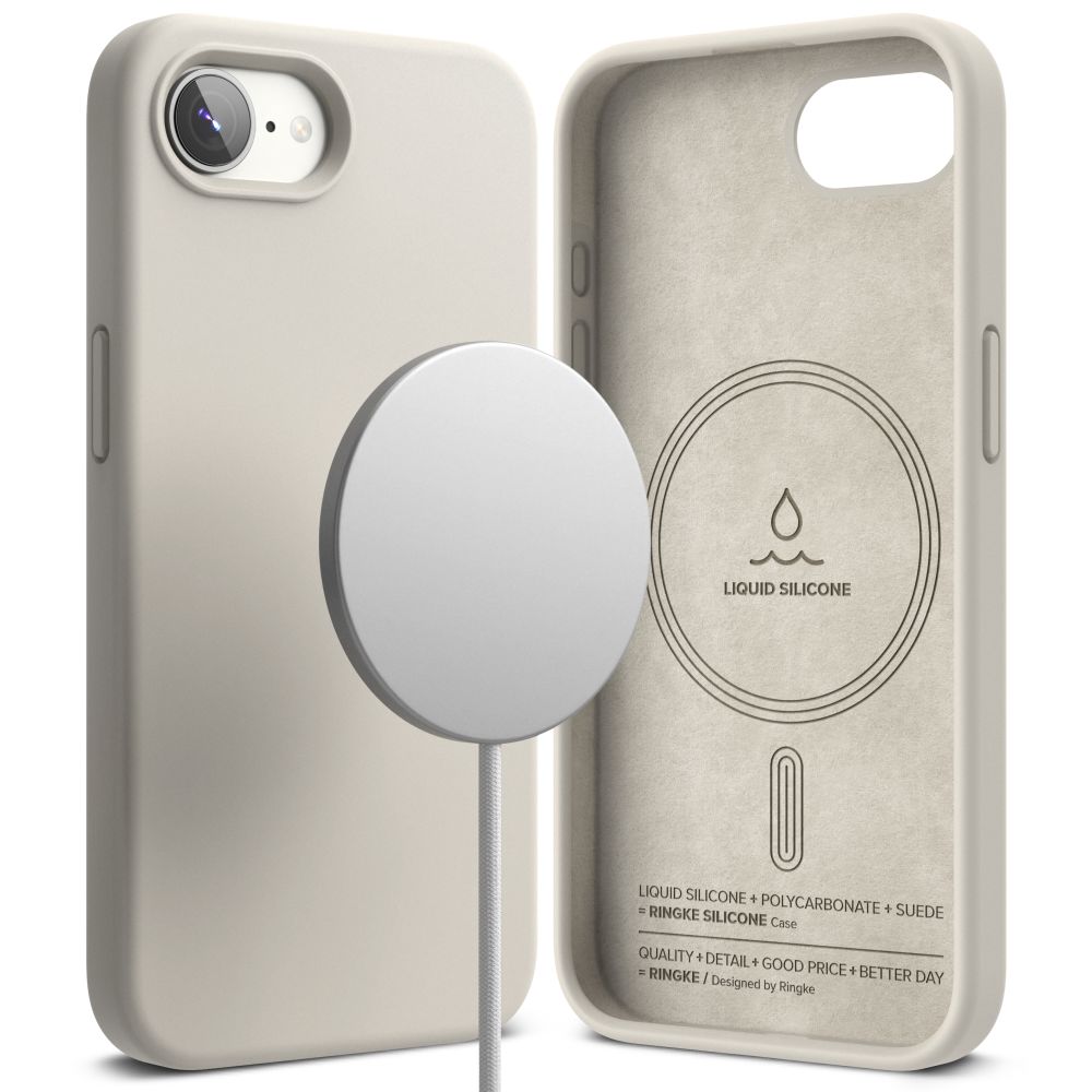Ringke iPhone 16e Skal MagSafe Silikon Stone