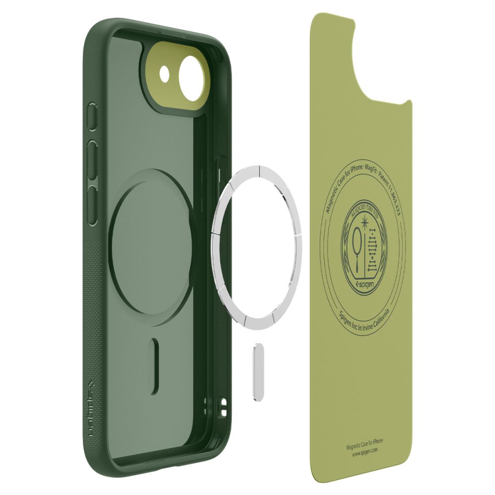 Spigen iPhone 16e Skal MagSafe Mag NanoPop Avo Green