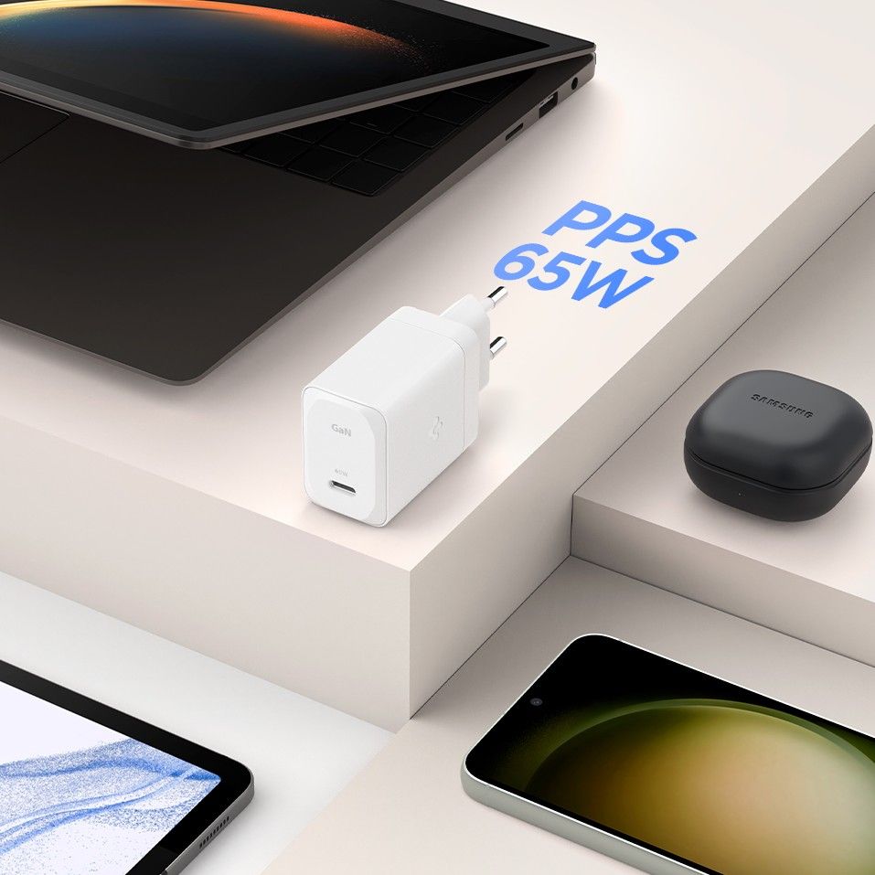 Spigen 65W USB-C Väggladdare Inkl. USB-C-USB-C Kabel ArcStation