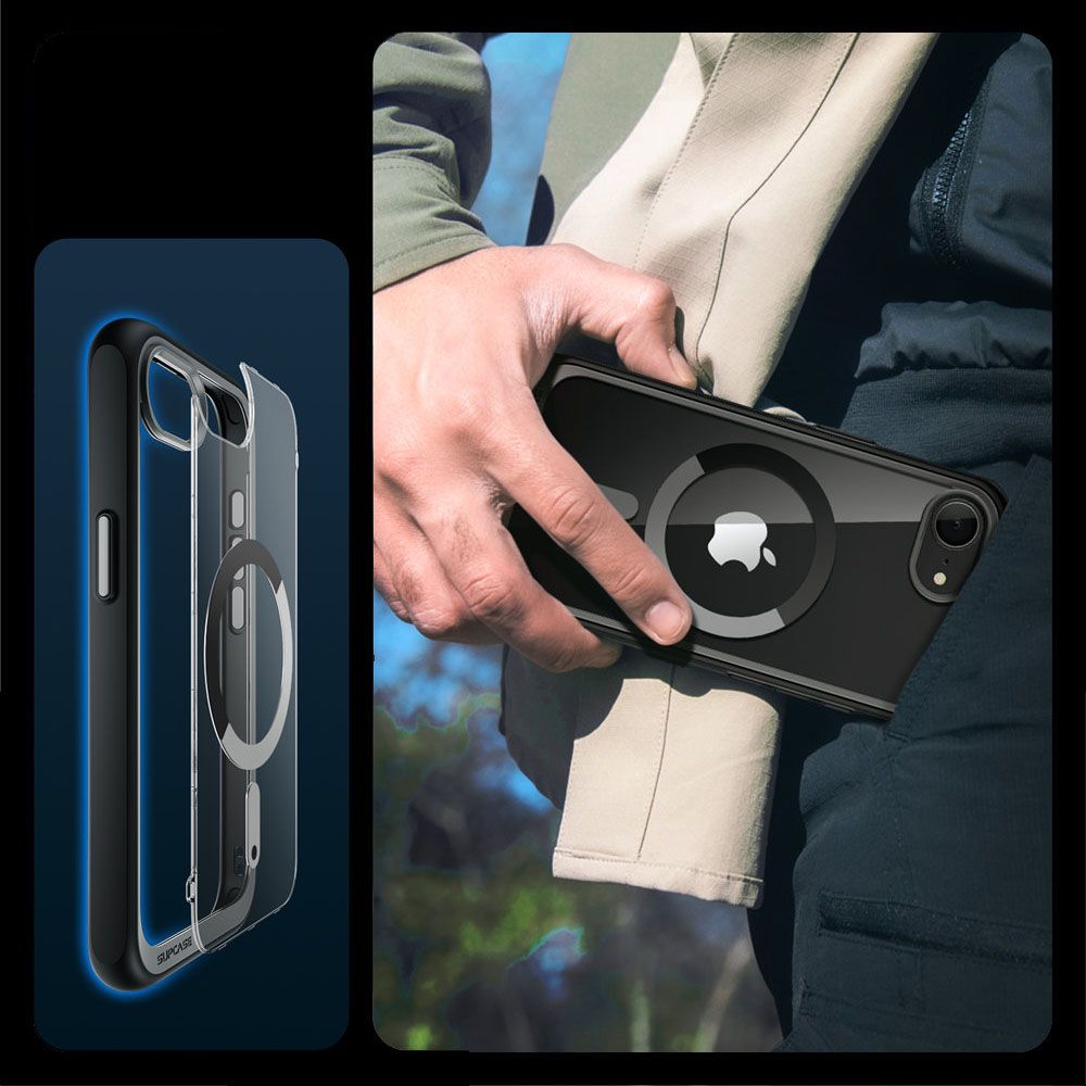 Supcase iPhone 16e Skal MagSafe Unicorn Beetle Svart