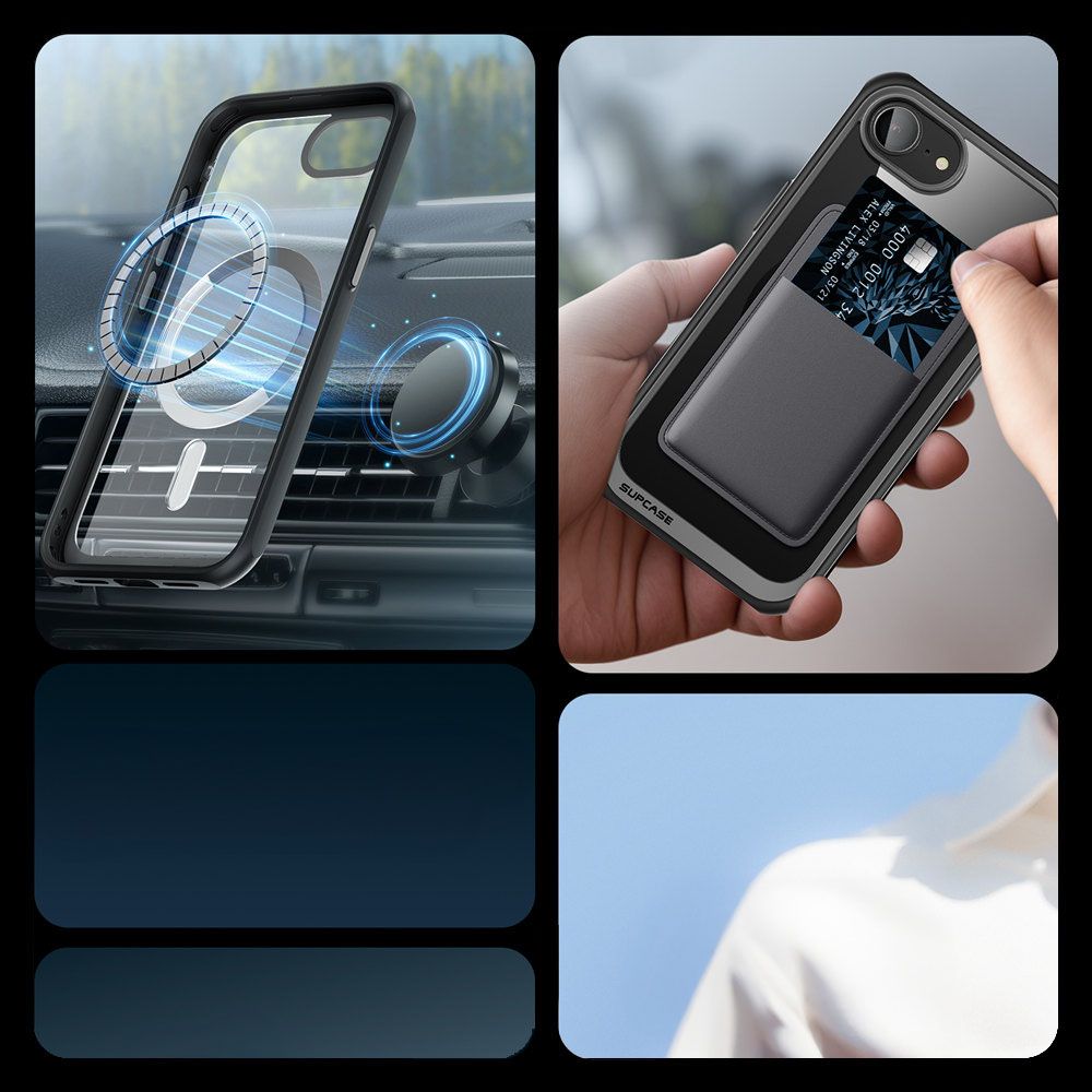 Supcase iPhone 16e Skal MagSafe Unicorn Beetle Svart