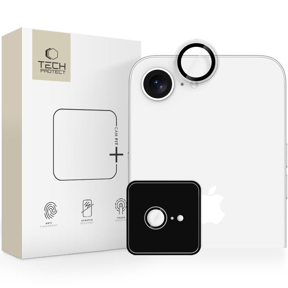Tech-Protect iPhone 16e Linsskydd Härdat Glas CamRing Fit+
