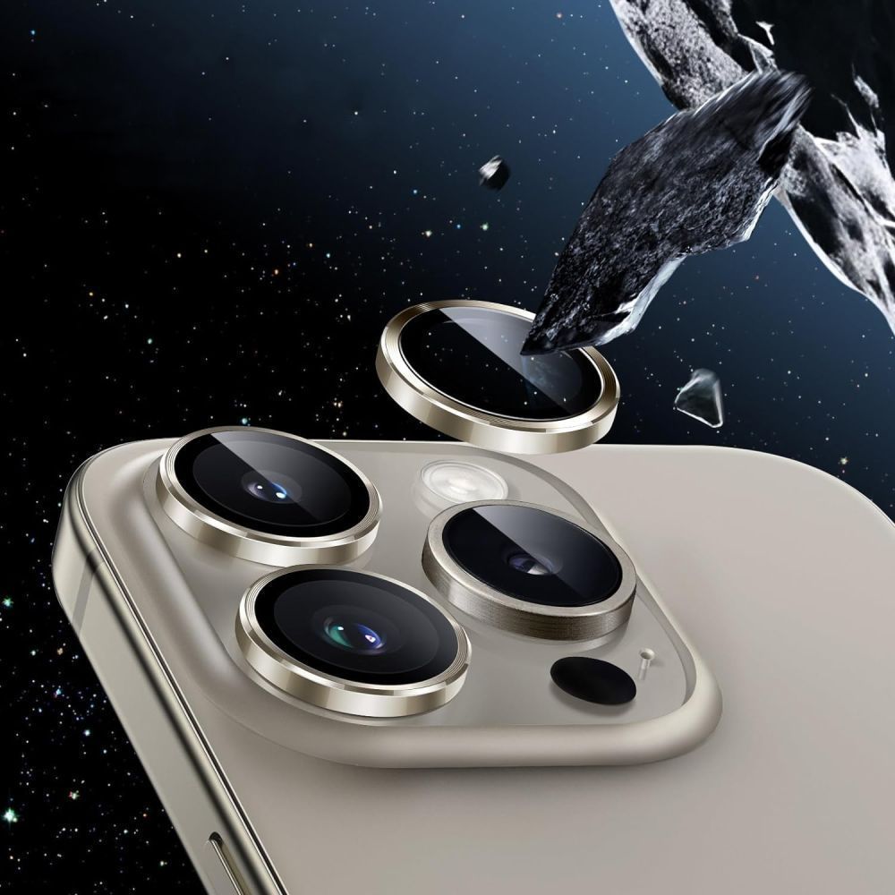 Tech-Protect iPhone 16e Linsskydd Härdat Glas CamRing Fit+