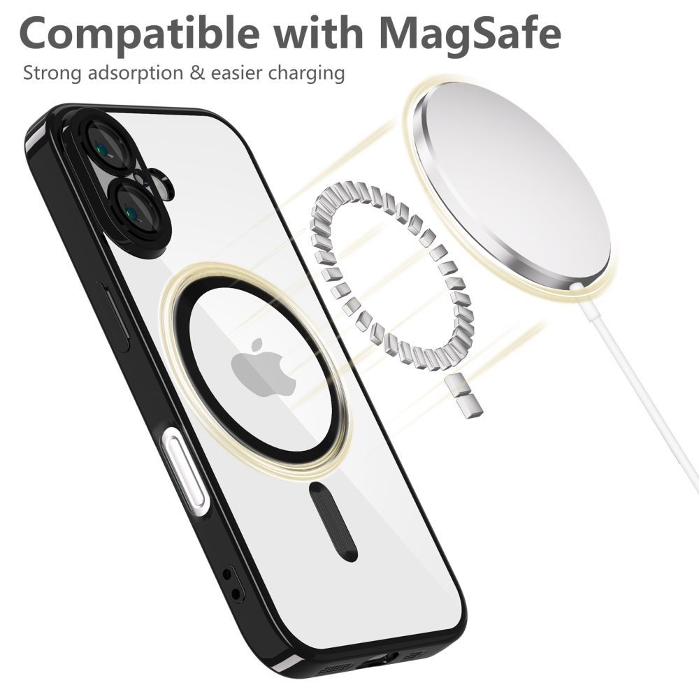 Tech-Protect iPhone 16e Skal MagSafe MagFlex Shiny Black