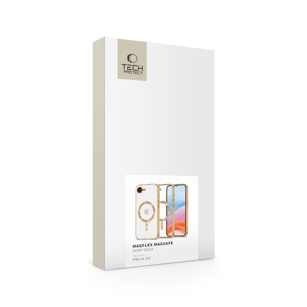 Tech-Protect iPhone 16e Skal MagSafe MagFlex Shiny Gold