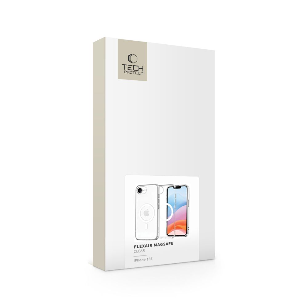 Tech-Protect iPhone 16e Skal MagSafe FlexAir Transparent