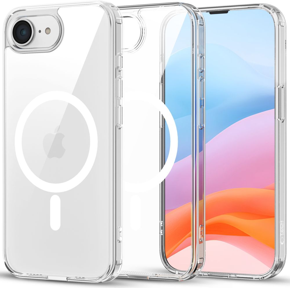 Tech-Protect iPhone 16e Skal MagSafe FlexAir Hybrid Transparent