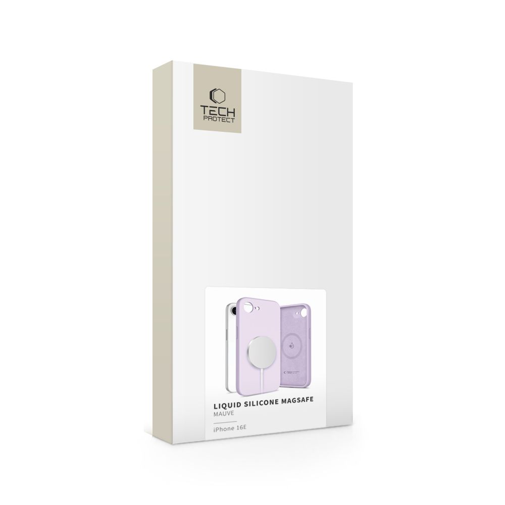 Tech-Protect iPhone 16e Skal MagSafe Liquid Silicone Mauve