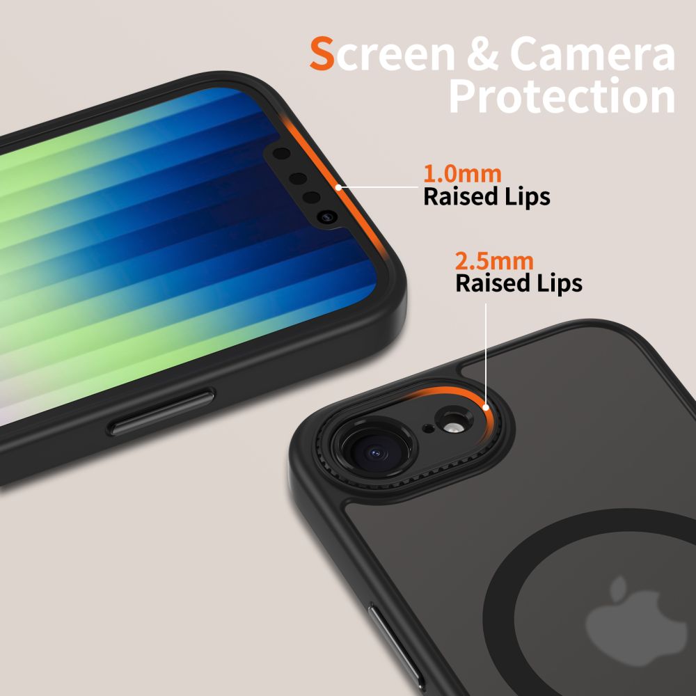 Tech-Protect iPhone 16e Skal MagSafe MagCam Matt Svart