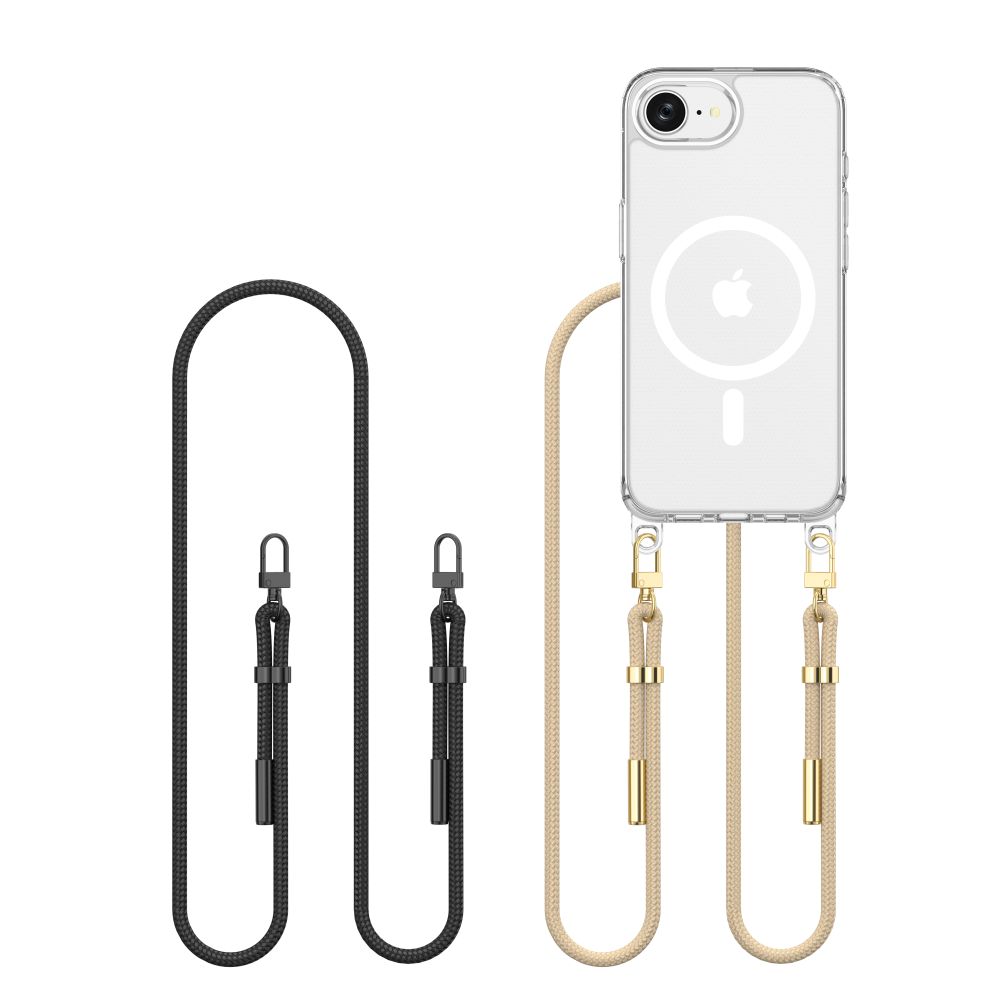 Tech-Protect iPhone 16e Skal MagSafe FlexAir Chain Svart/Taupe