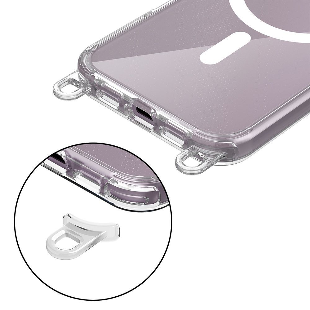 Tech-Protect iPhone 16e Skal MagSafe FlexAir Chain Svart/Taupe