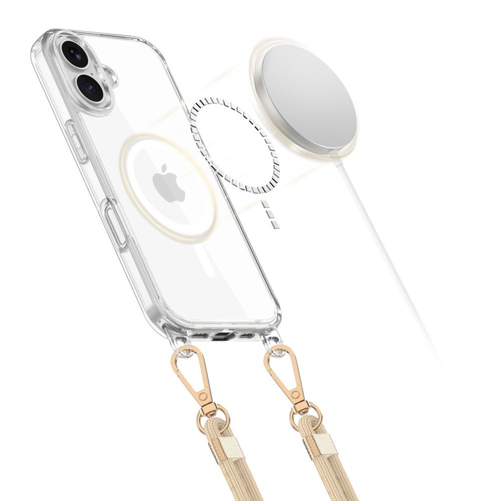 Tech-Protect iPhone 16e Skal MagSafe FlexAir Chain Svart/Taupe