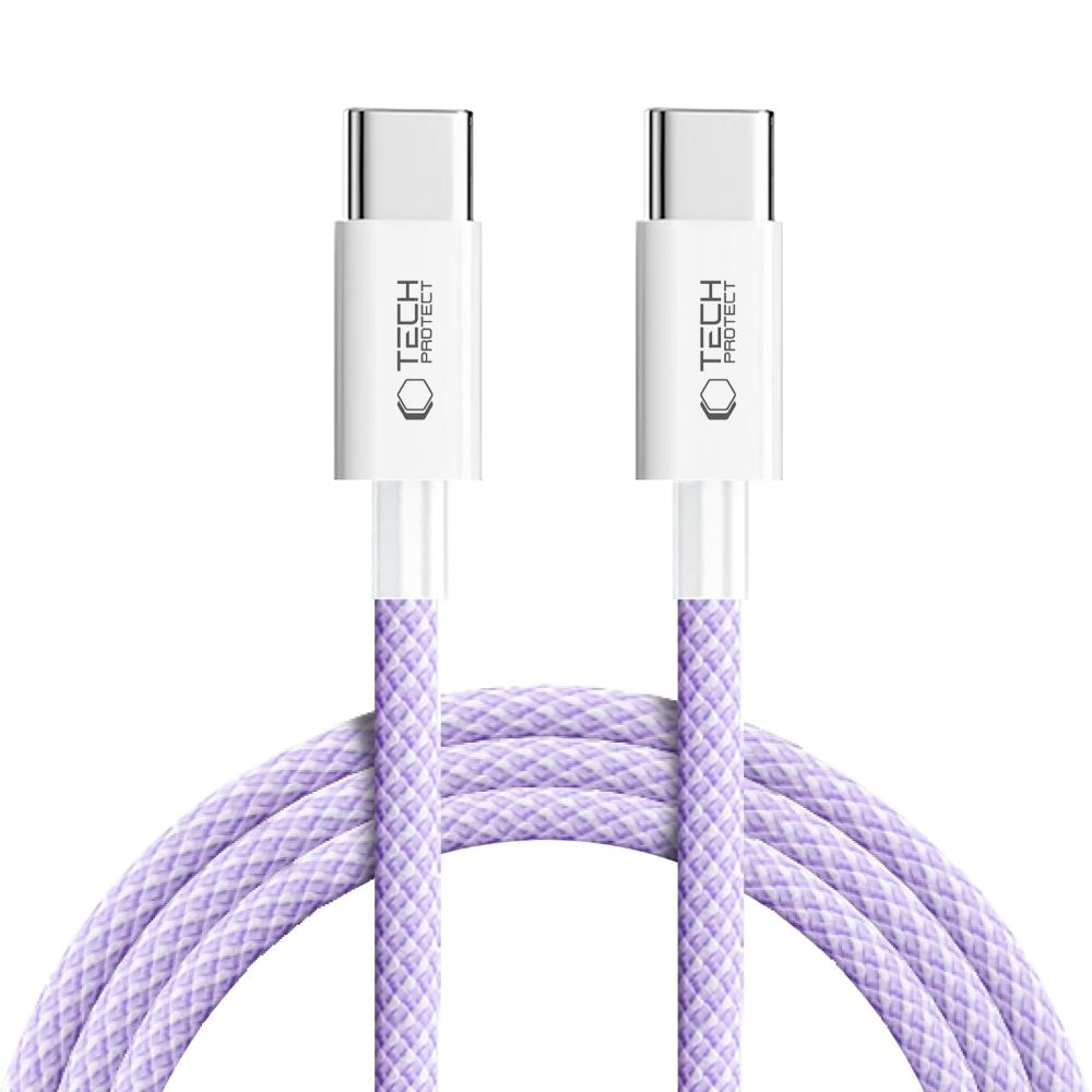 Tech-Protect 2m 60W/3A PD USB-C - USB-C Kabel UltraBoost Mauve
