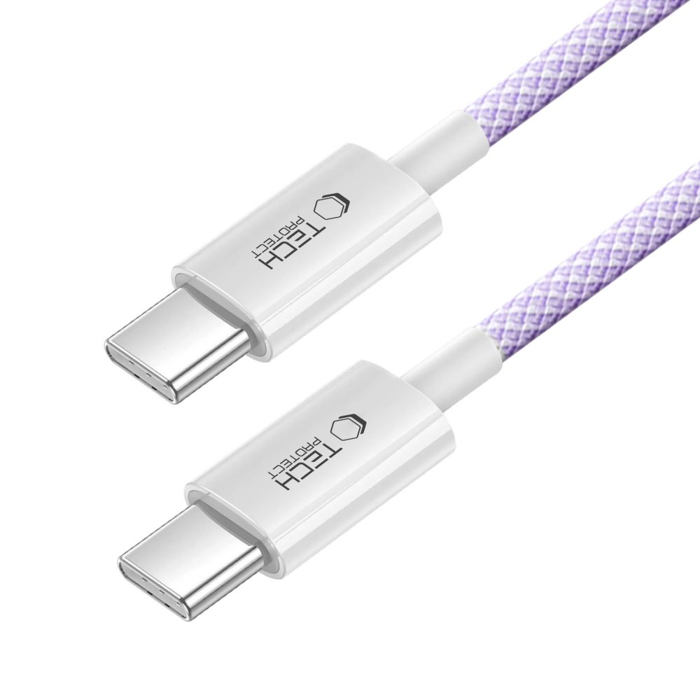Tech-Protect 2m 60W/3A PD USB-C - USB-C Kabel UltraBoost Mauve