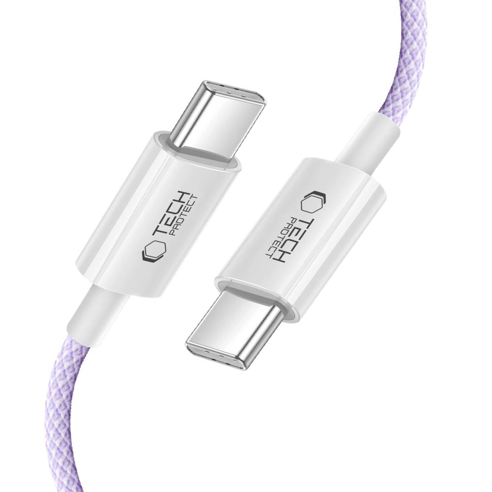 Tech-Protect 2m 60W/3A PD USB-C - USB-C Kabel UltraBoost Mauve