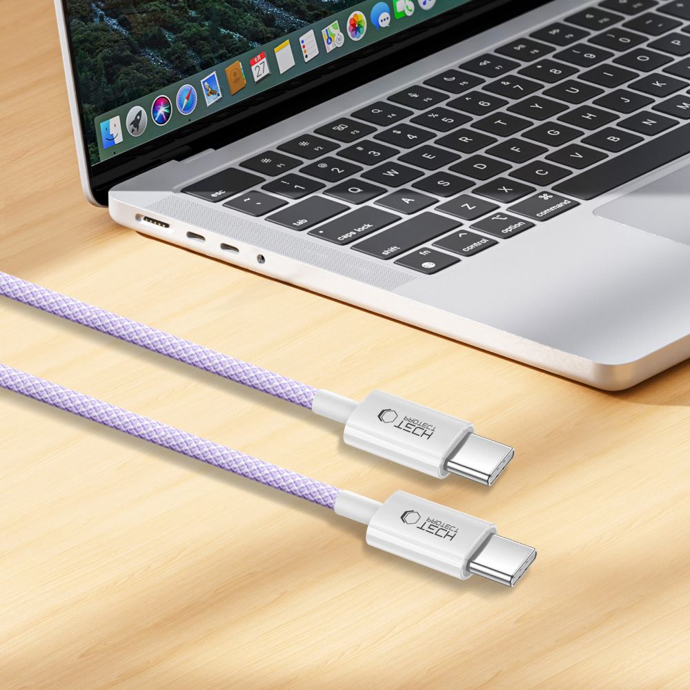 Tech-Protect 2m 60W/3A PD USB-C - USB-C Kabel UltraBoost Mauve