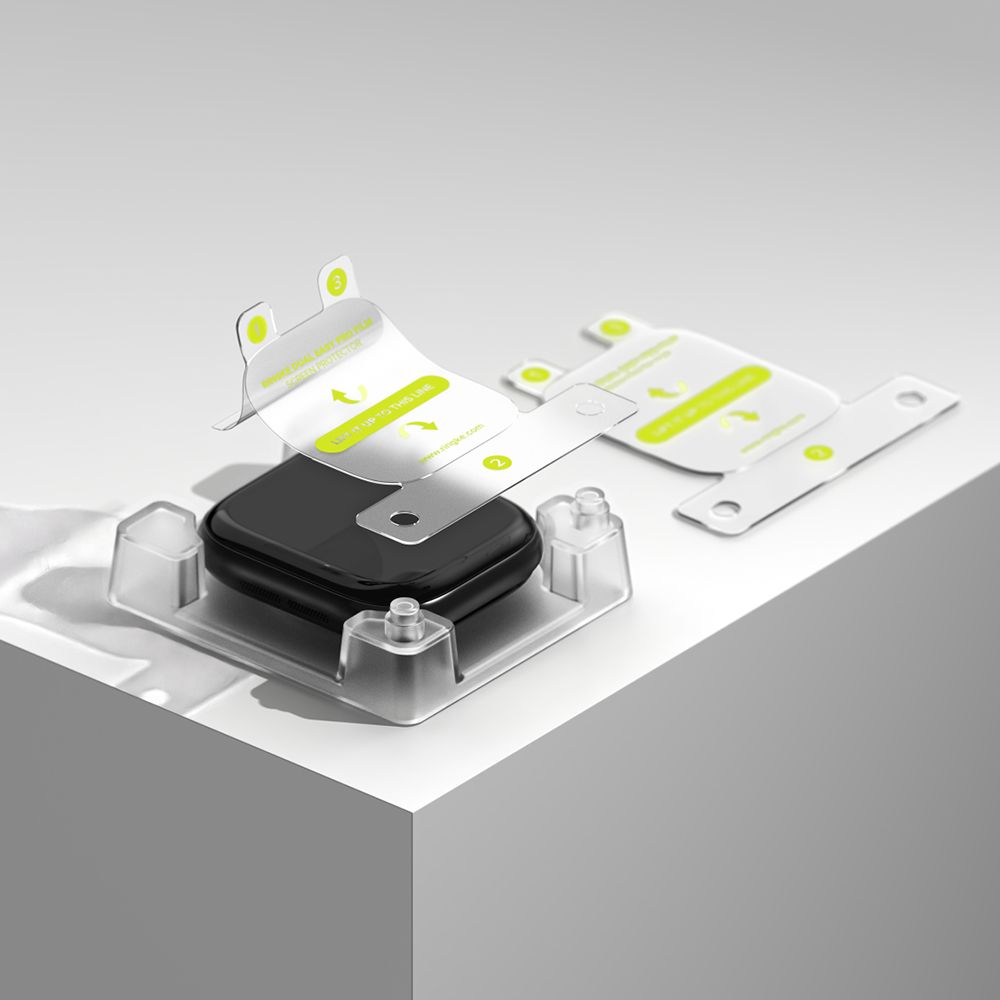 Ringke Apple Watch 10 42 mm 2-PACK Skärmskydd DualEasy