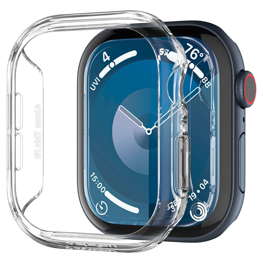 Spigen Apple Watch 10 42 mm Skal Thin Fit Transparent