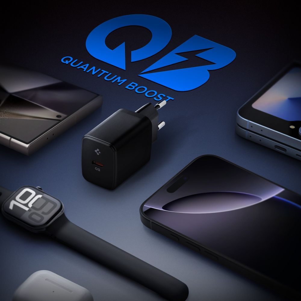 Spigen 20W USB-C Väggladdare Essential Svart