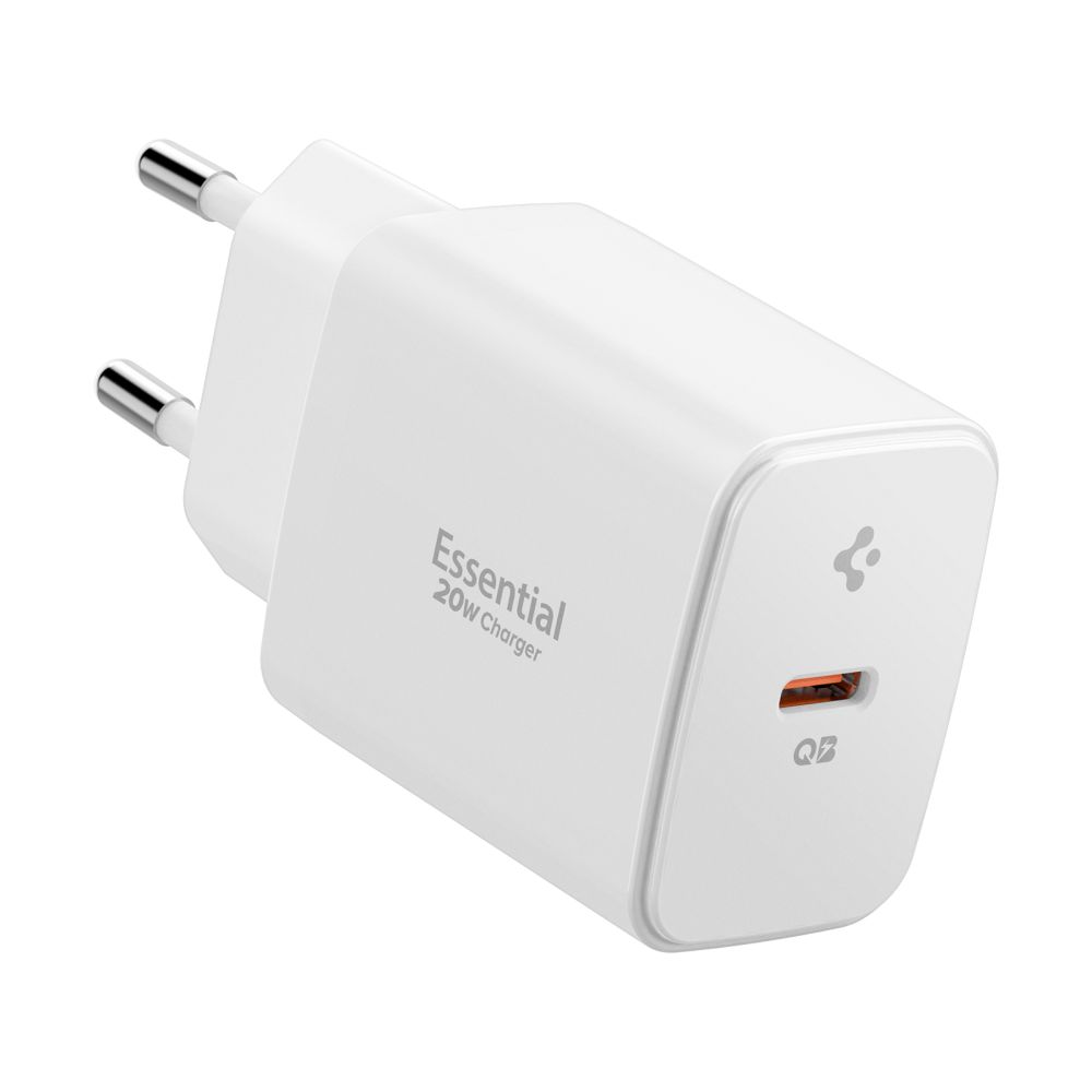 Spigen 20W USB-C Väggladdare Essential Vit