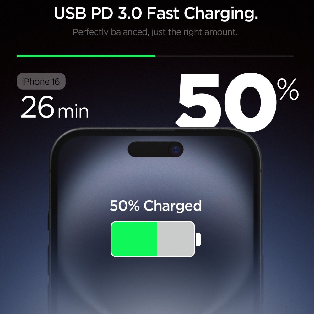Spigen 20W USB-C Väggladdare Essential Vit