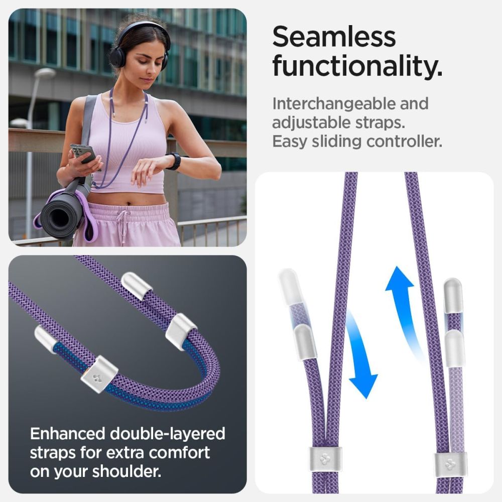 Spigen Mobilsnöre / Handledsrem Strap Set Deep Purple