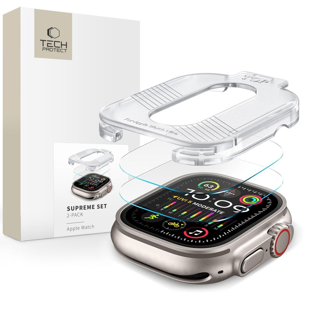 Tech-Protect Apple Watch Ultra 49 mm 2-PACK Skärmskydd Supreme