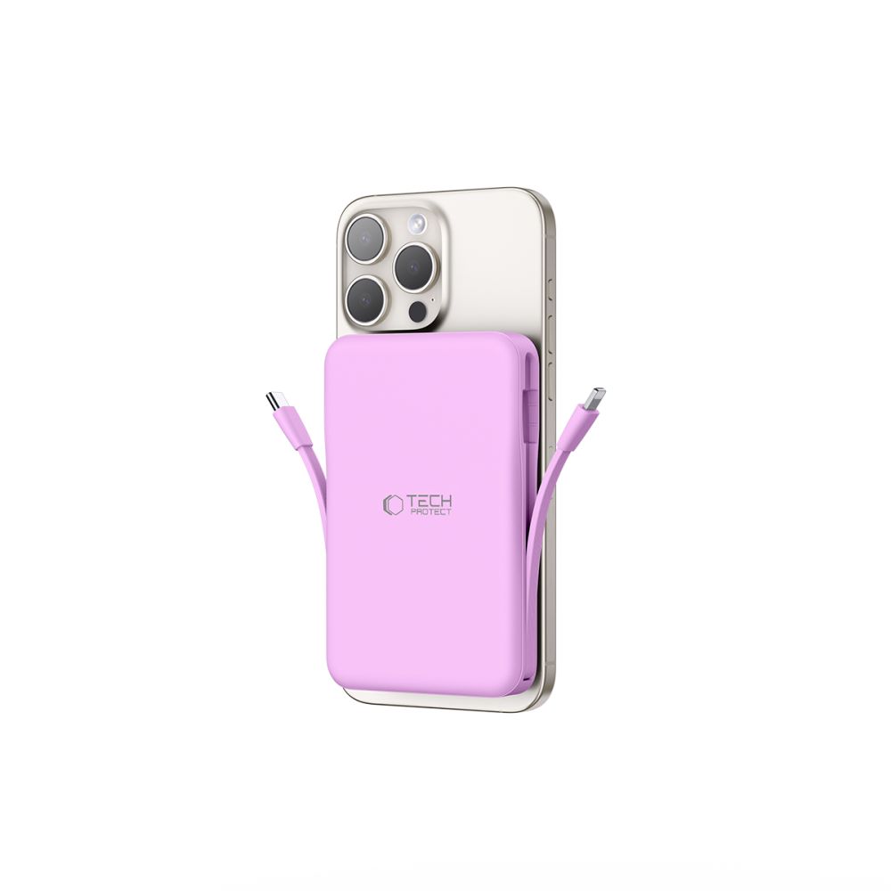 Tech-Protect 10000 mAh MagSafe PowerBank LifeMag Lavender