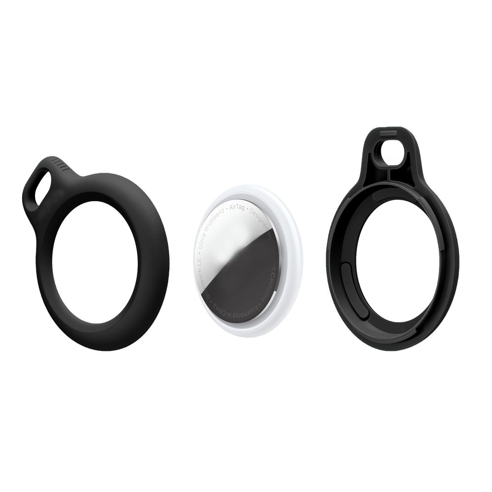 Tech-Protect Apple AirTag 2-PACK Hållare Rough Chain Svart
