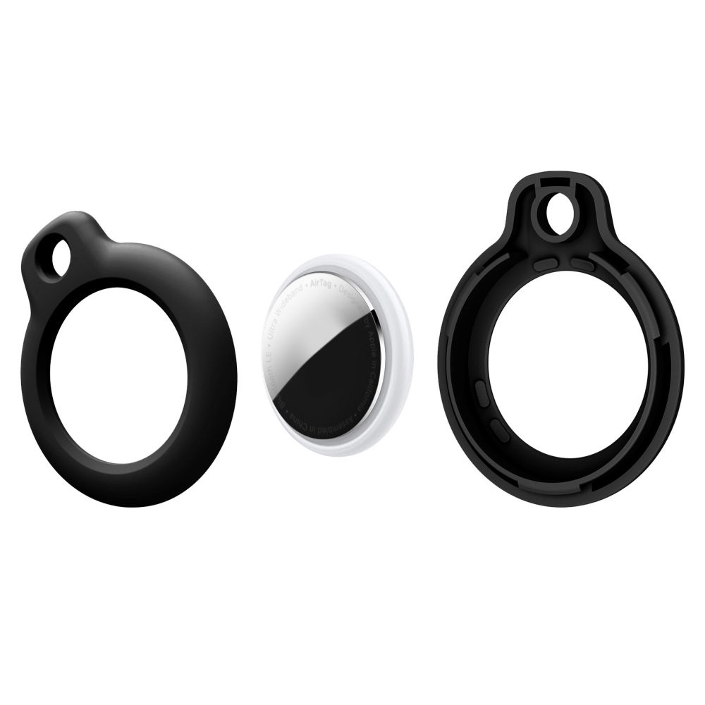 Tech-Protect Apple AirTag 2-PACK Hållare Rough Svart