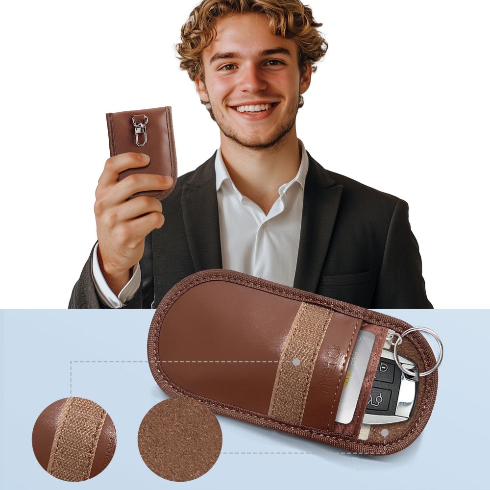 Tech-Protect RFID Signalblockerande Fodral Espresso