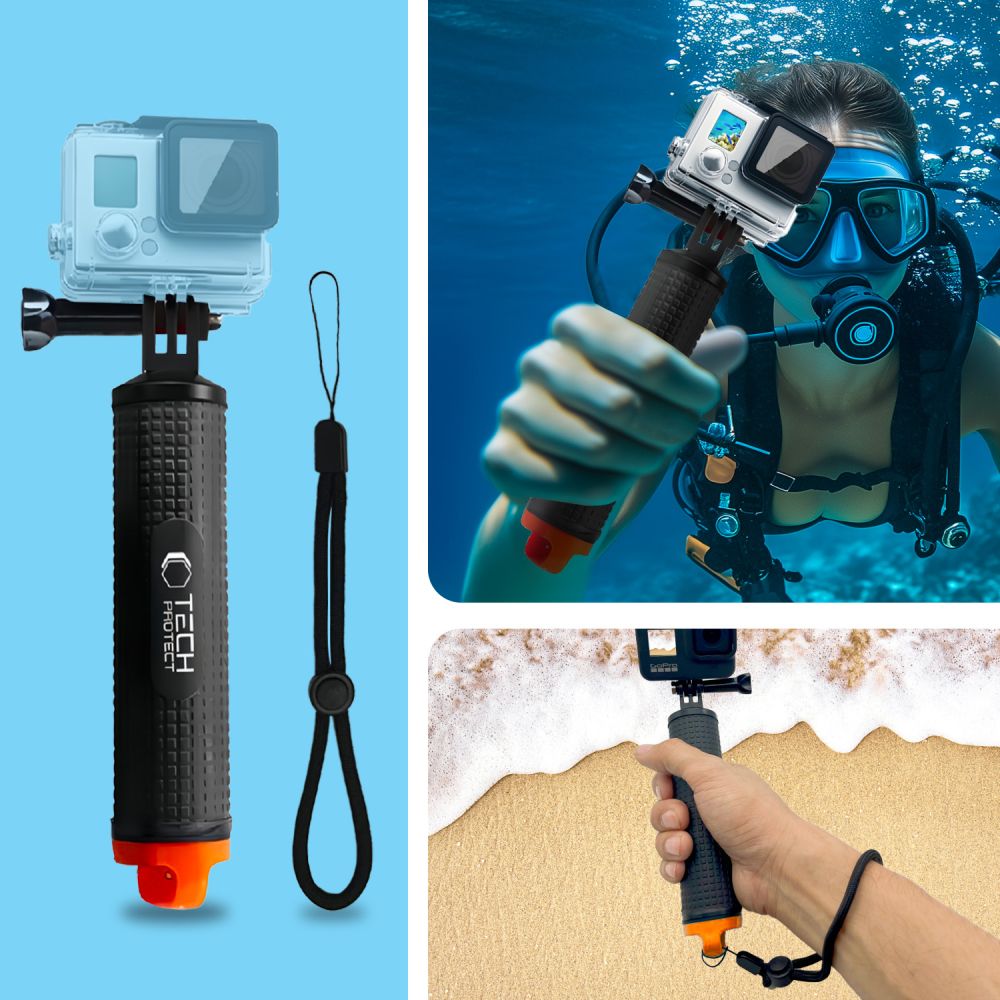 Tech-Protect Flytande Handtag För GoPro/DJI Actionkamera