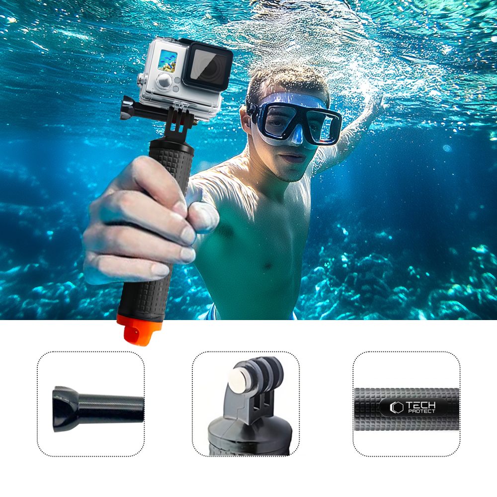 Tech-Protect Flytande Handtag För GoPro/DJI Actionkamera