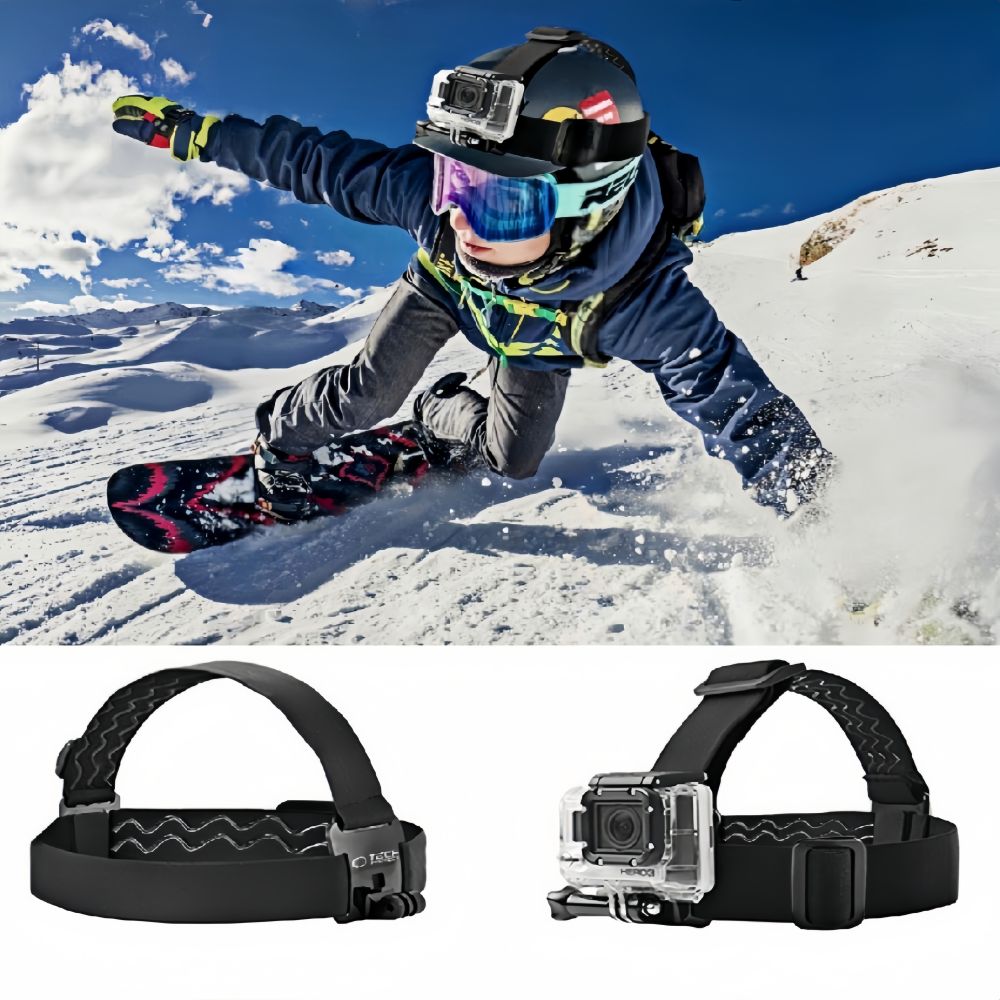Tech-Protect Huvudfäste För GoPro / DJI Actionkamera Svart