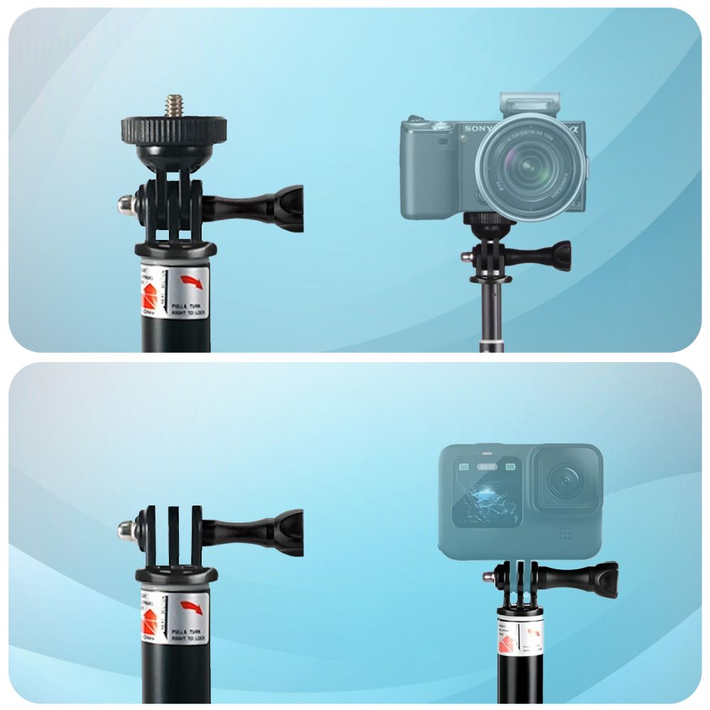 Tech-Protect Selfiestick För GoPro / DJI Svart