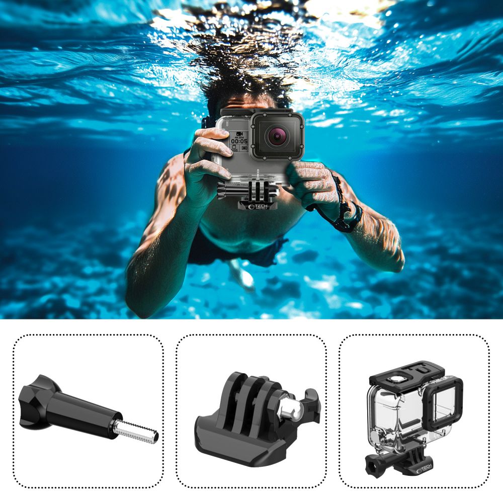 Tech-Protect GoPro Hero 5/6/7 Vattentät Fodral Transparent
