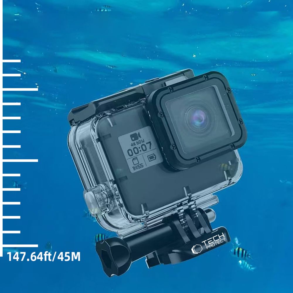 Tech-Protect GoPro Hero 5/6/7 Vattentät Fodral Transparent