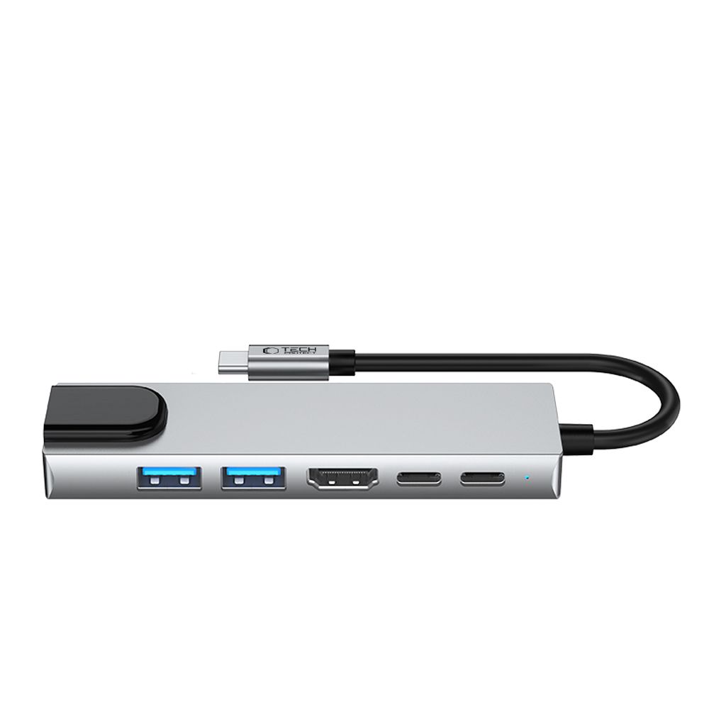 Tech-Protect 6in1 USB-C Hub - USB-C / USB 3.0/2.0 / HDMI / RJ45