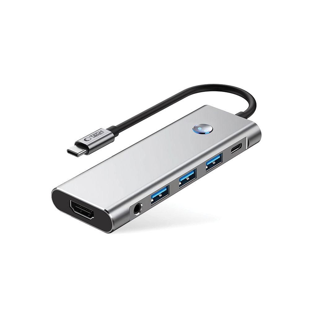 Tech-Protect 9in1 USB-C Hub - USB-C/USB-A/HDMI/SD/TF/AV3.5