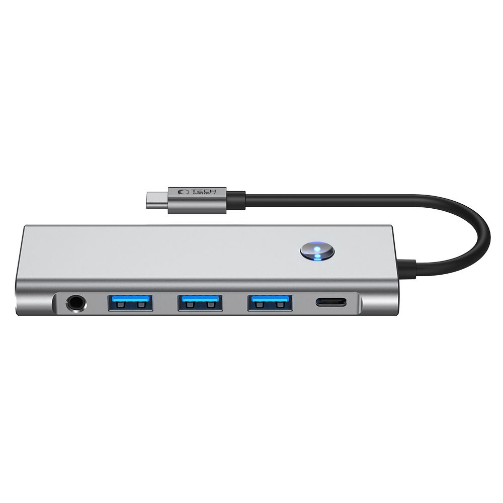 Tech-Protect 9in1 USB-C Hub - USB-C/USB-A/HDMI/SD/TF/AV3.5