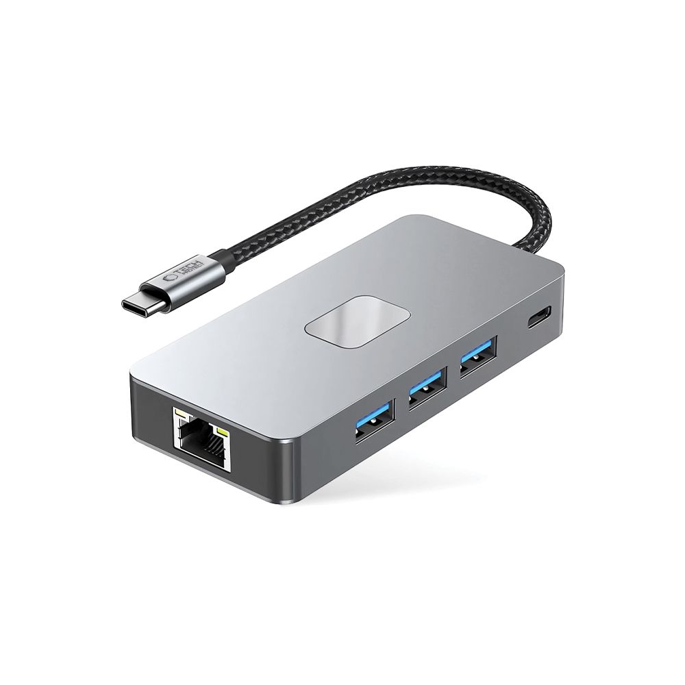 Tech-Protect 9in1 USB-C Hub - USB-C/USB 3.0/2.0/HDMI/SD/TF/RJ45