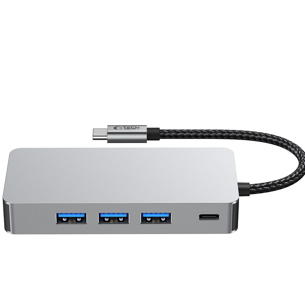 Tech-Protect 9in1 USB-C Hub - USB-C/USB 3.0/2.0/HDMI/SD/TF/RJ45
