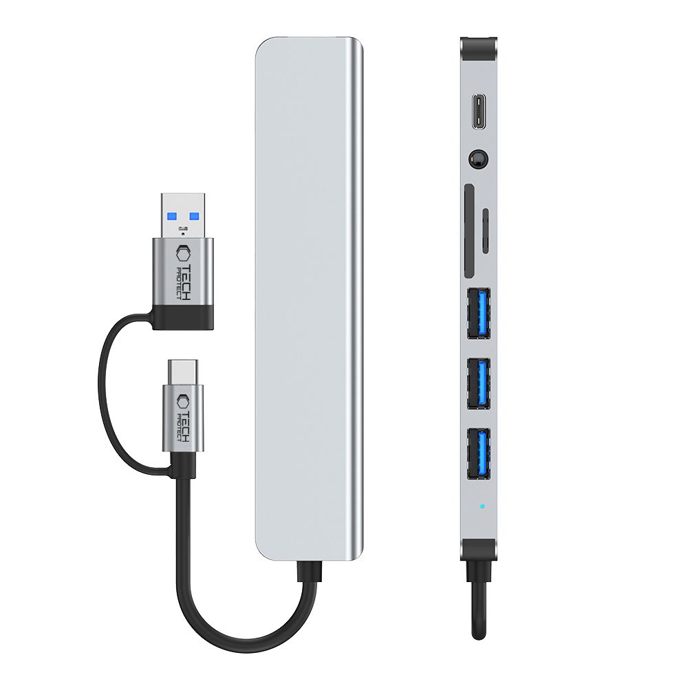 Tech-Protect 9in1 USB-C/USB-A - USB-C/USB-A/HDMI/SD/TF/AV3.5