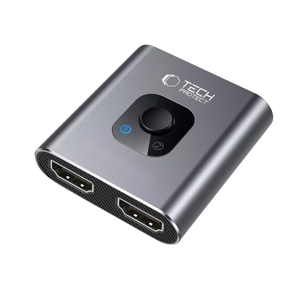 Tech-Protect 2in1 4K 60Hz HDMI Adapter Grå