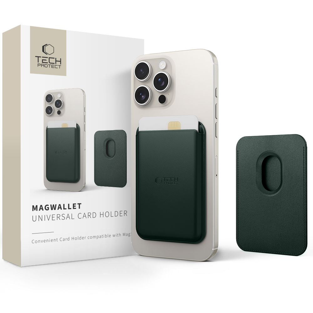 Tech-Protect Magnetisk MagSafe Korthållare Khaki