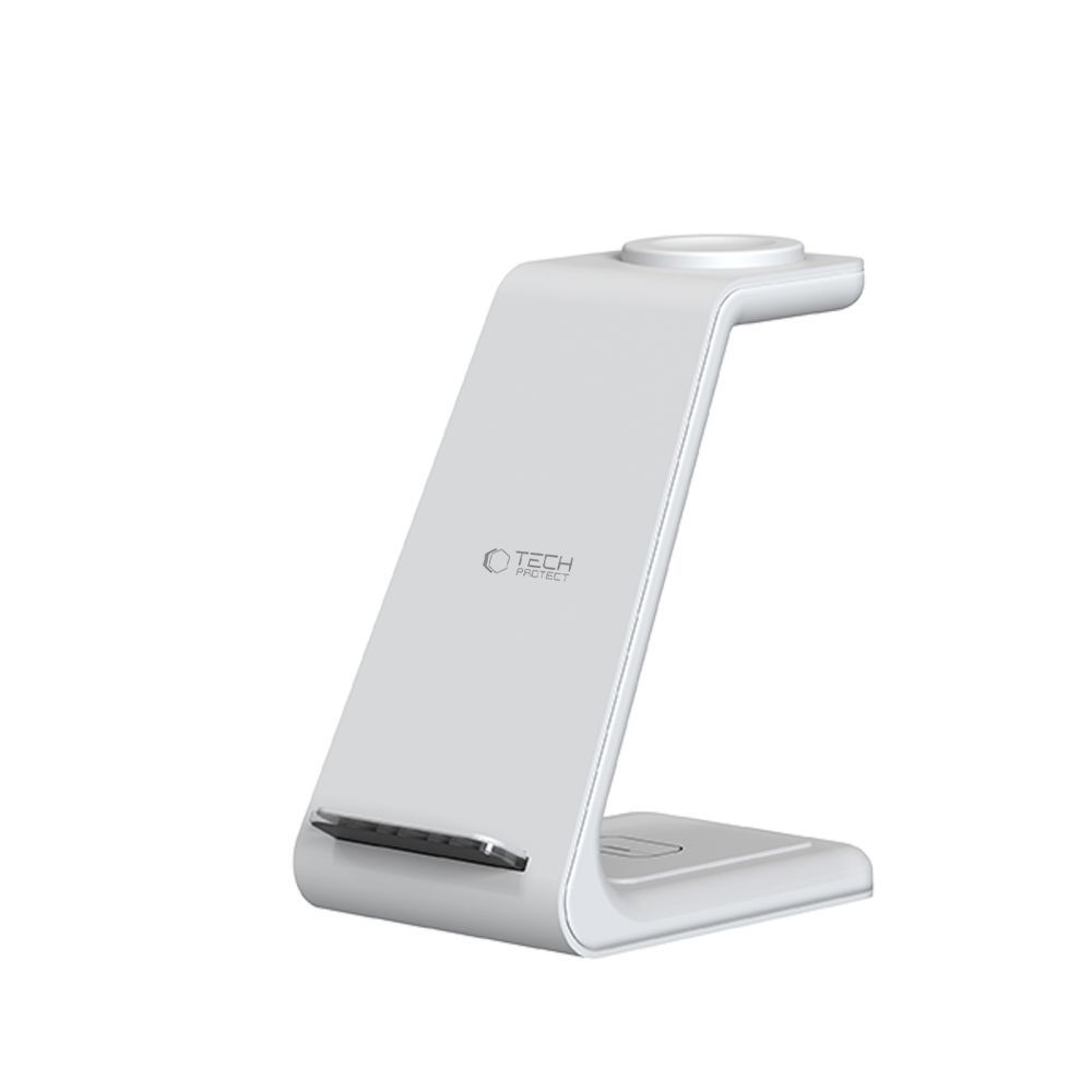 Tech-Protect 15W Qi 3in1 Trådlös Laddare Apple Vit