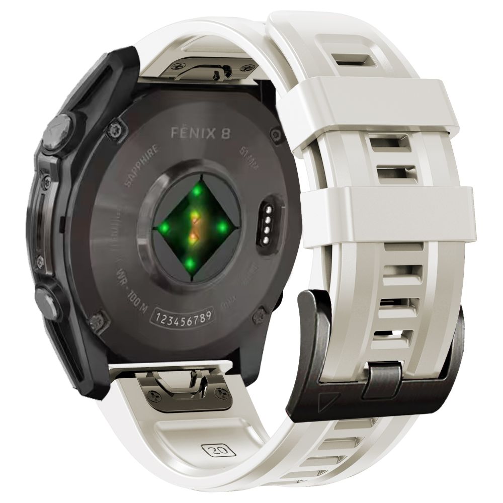 Tech-Protect Garmin Fenix 20 mm Armband Silicone Titanium